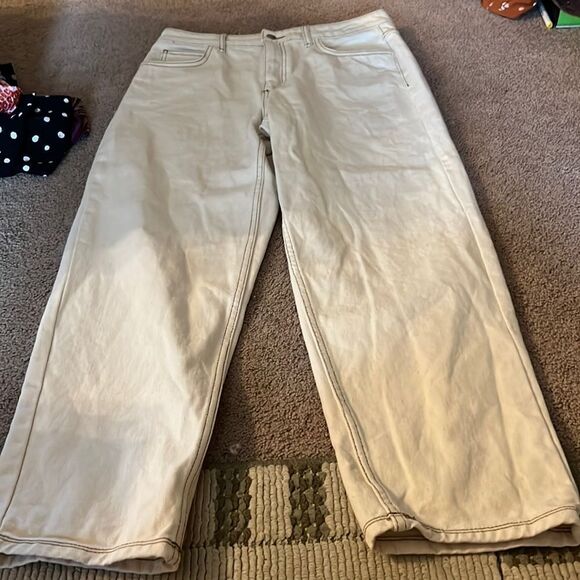 Reclaimed vintage cream jeans 32 - Picture 1 of 8